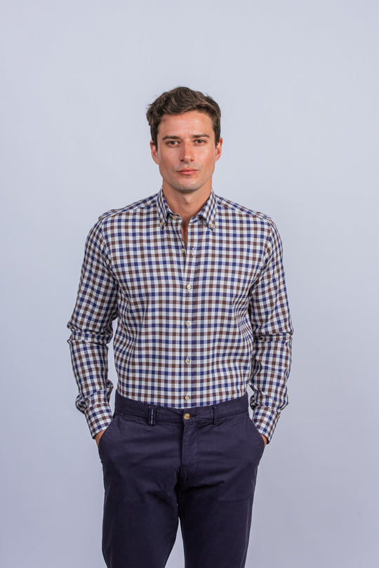 Regular Fit Checked Cotton shirt