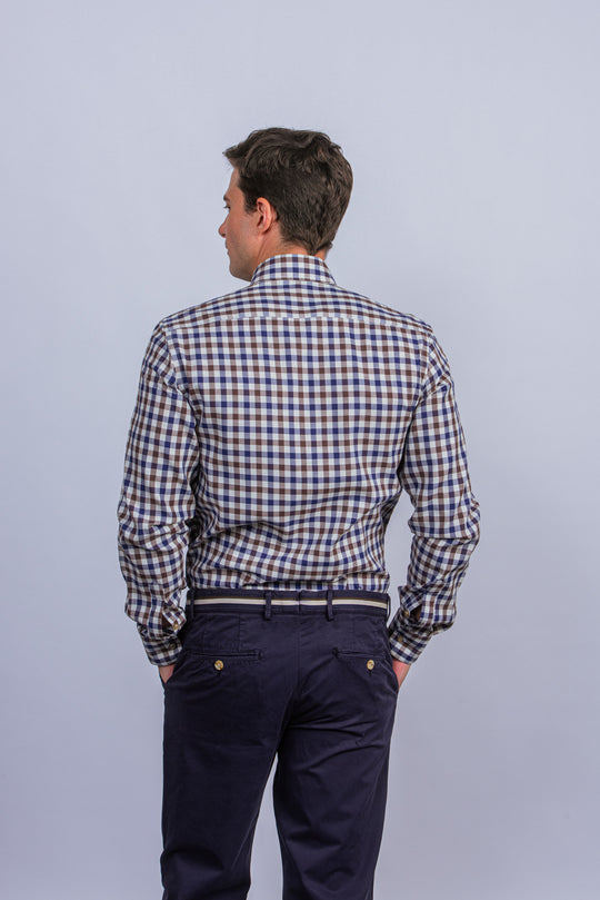 Regular Fit Checked Cotton shirt