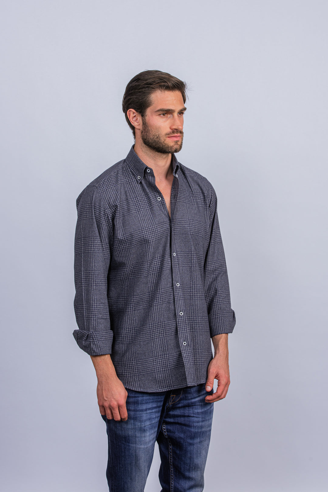 Flannel Checked Cotton Regular Fit Shirt