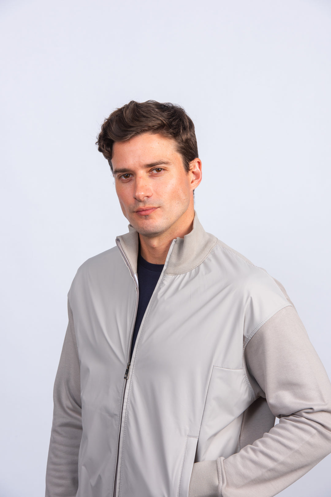 Zipped Waterproof Jacket With Pockets