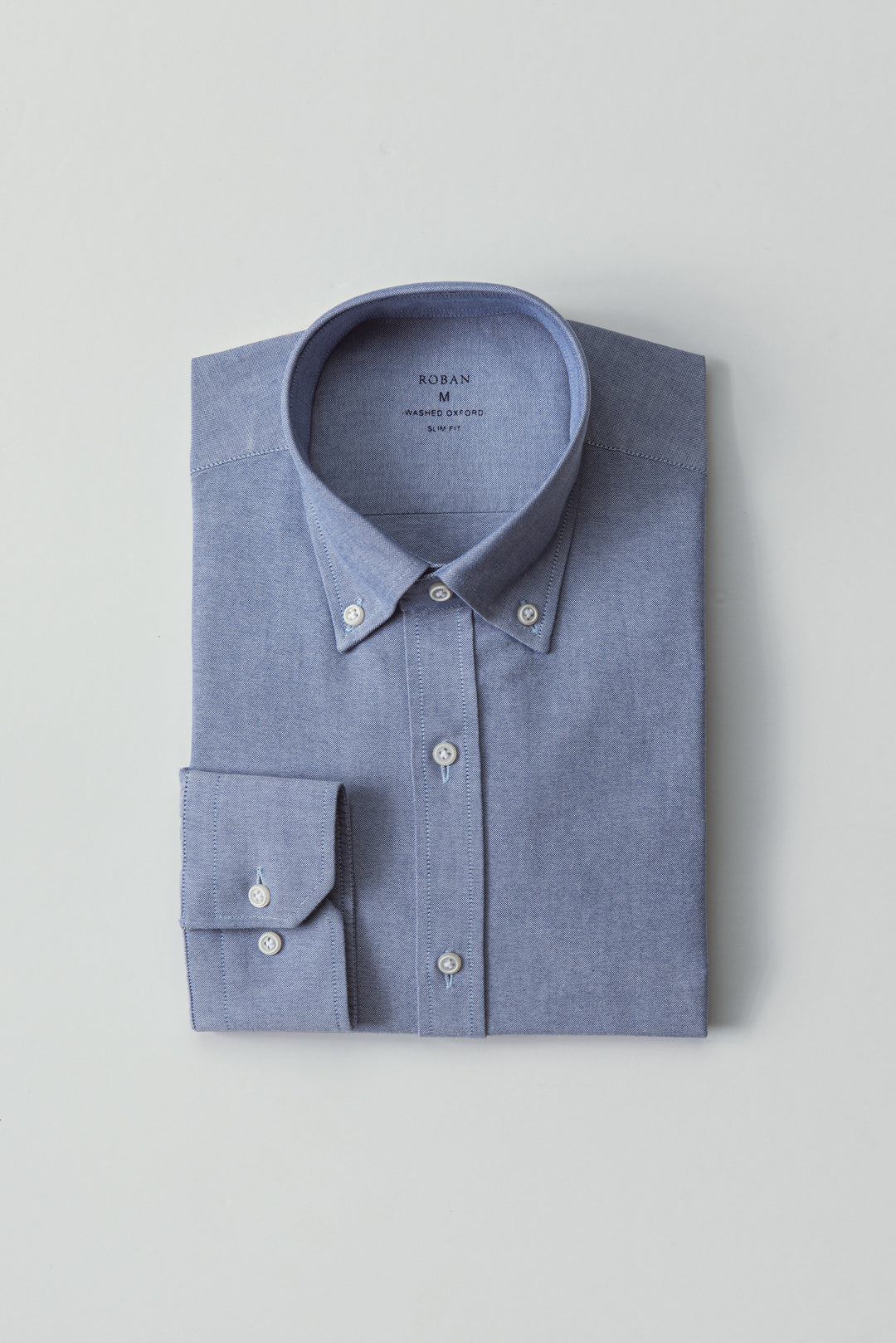 PLAIN WASHED OXFORD SLIM FIT SHIRT