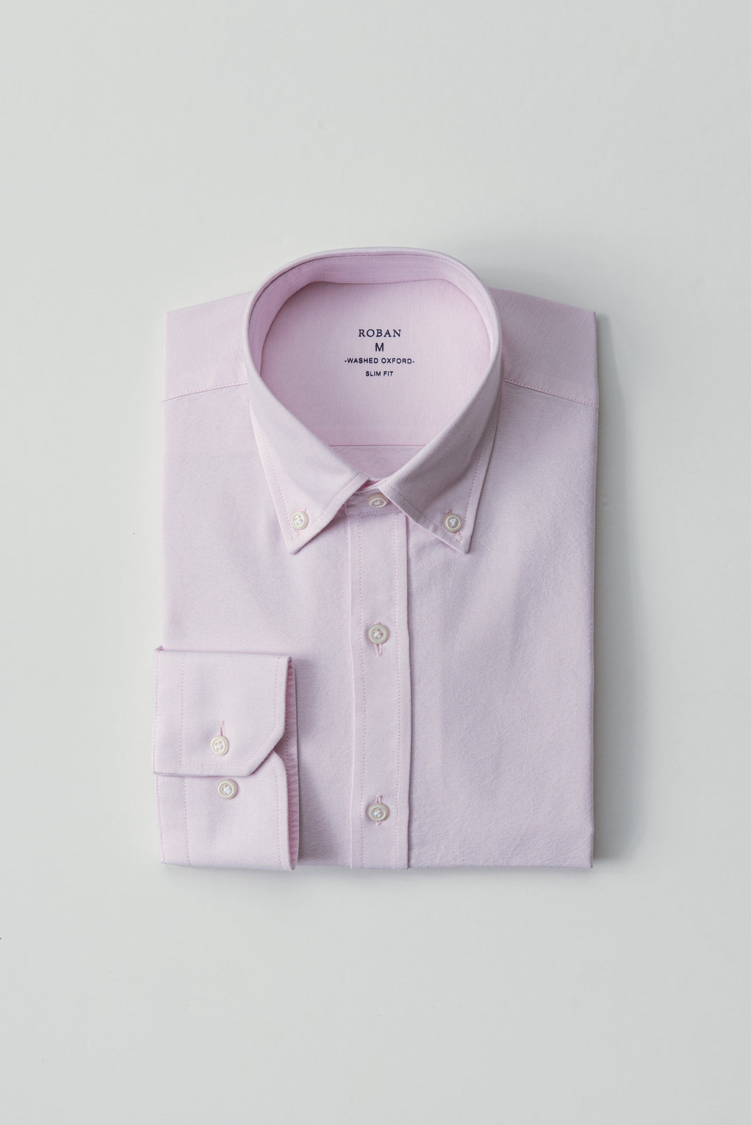 PLAIN WASHED OXFORD SLIM FIT SHIRT