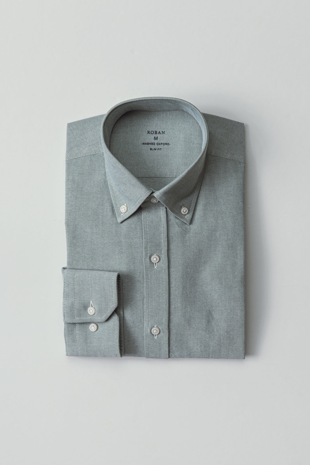 PLAIN WASHED OXFORD SLIM FIT SHIRT