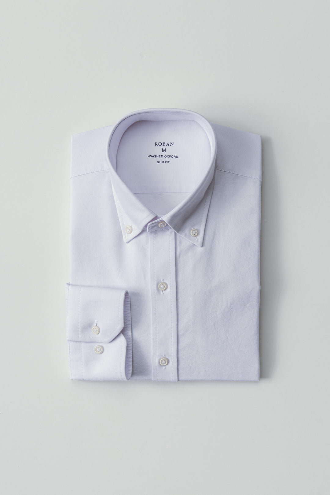 PLAIN WASHED OXFORD SLIM FIT SHIRT