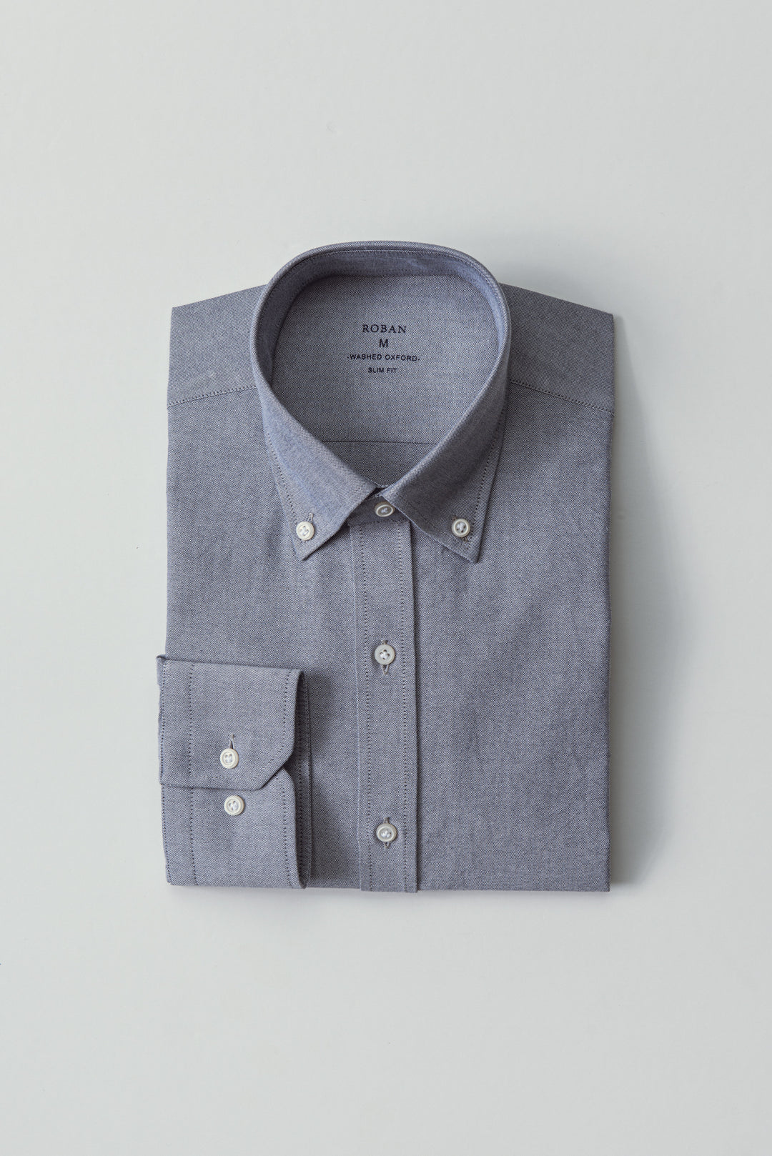 PLAIN WASHED OXFORD SLIM FIT SHIRT