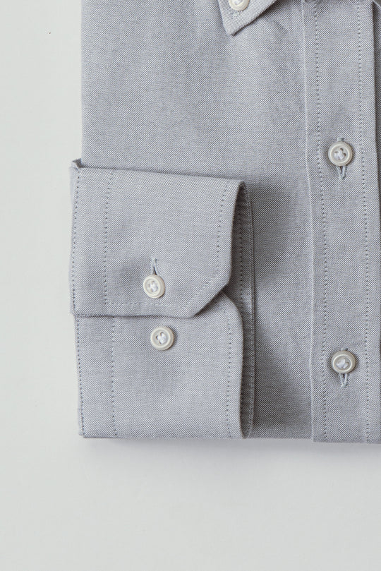 PLAIN WASHED OXFORD SLIM FIT SHIRT