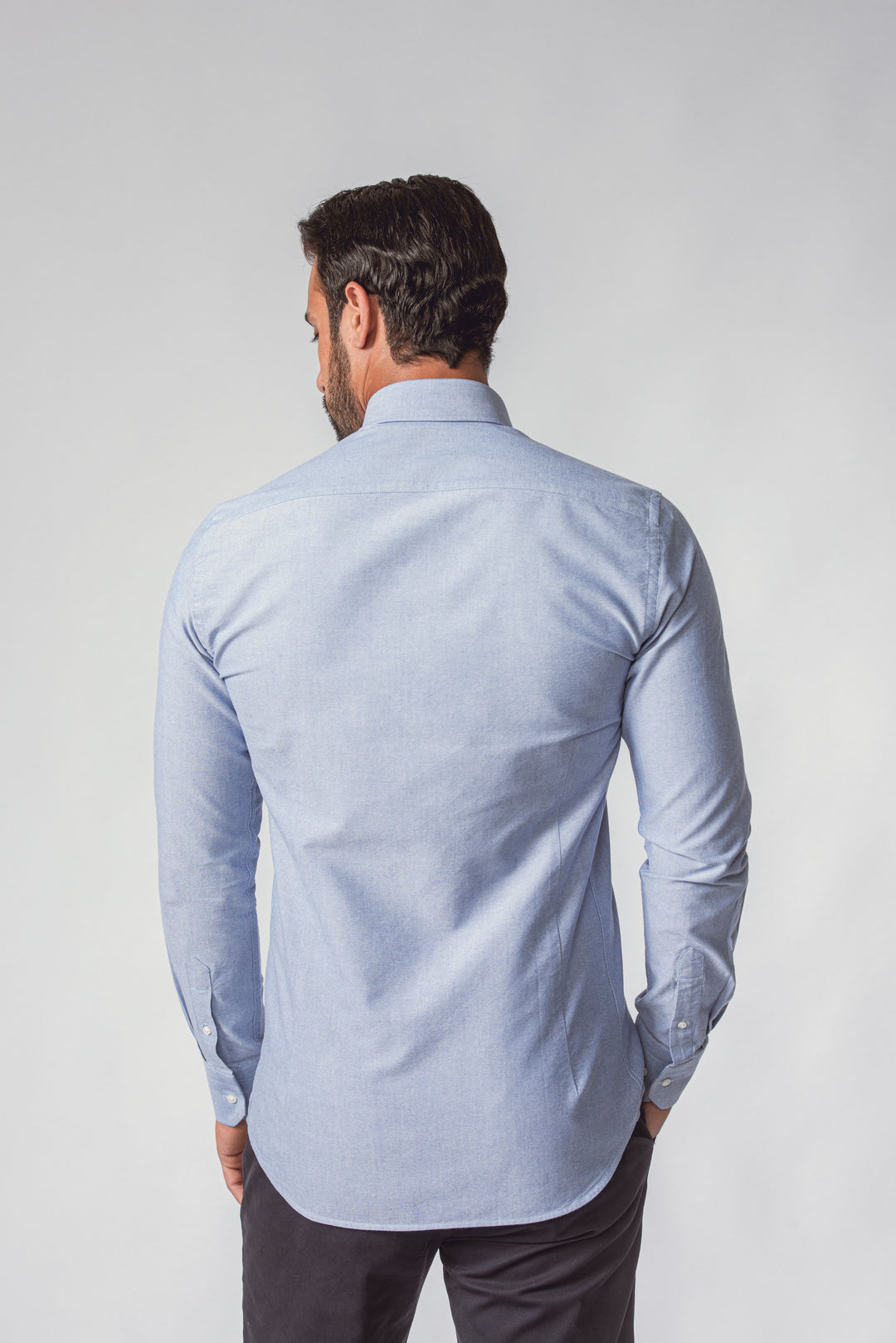 PLAIN WASHED OXFORD SLIM FIT SHIRT