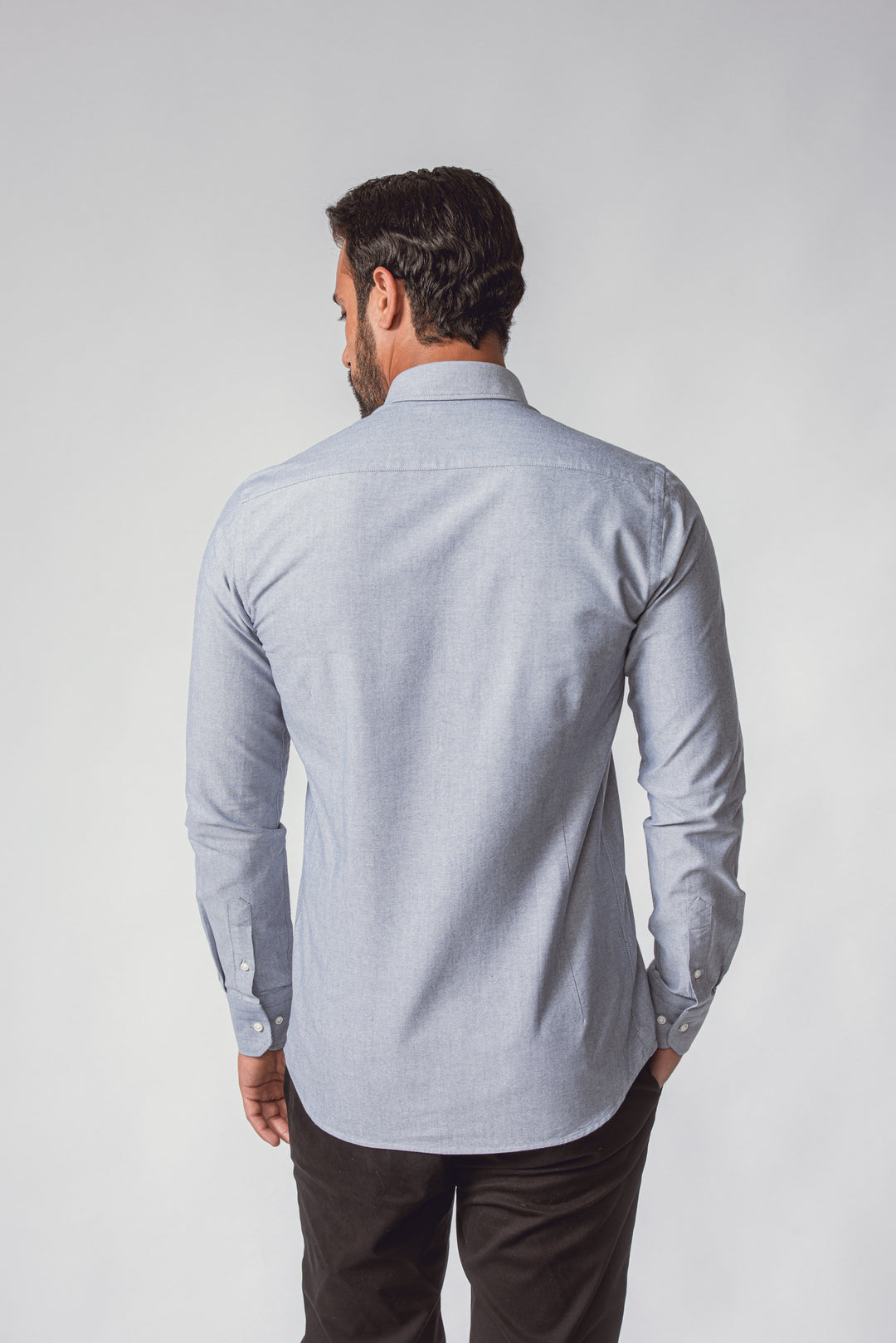 PLAIN WASHED OXFORD SLIM FIT SHIRT