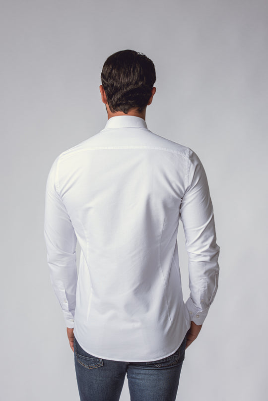 PLAIN WASHED OXFORD SLIM FIT SHIRT