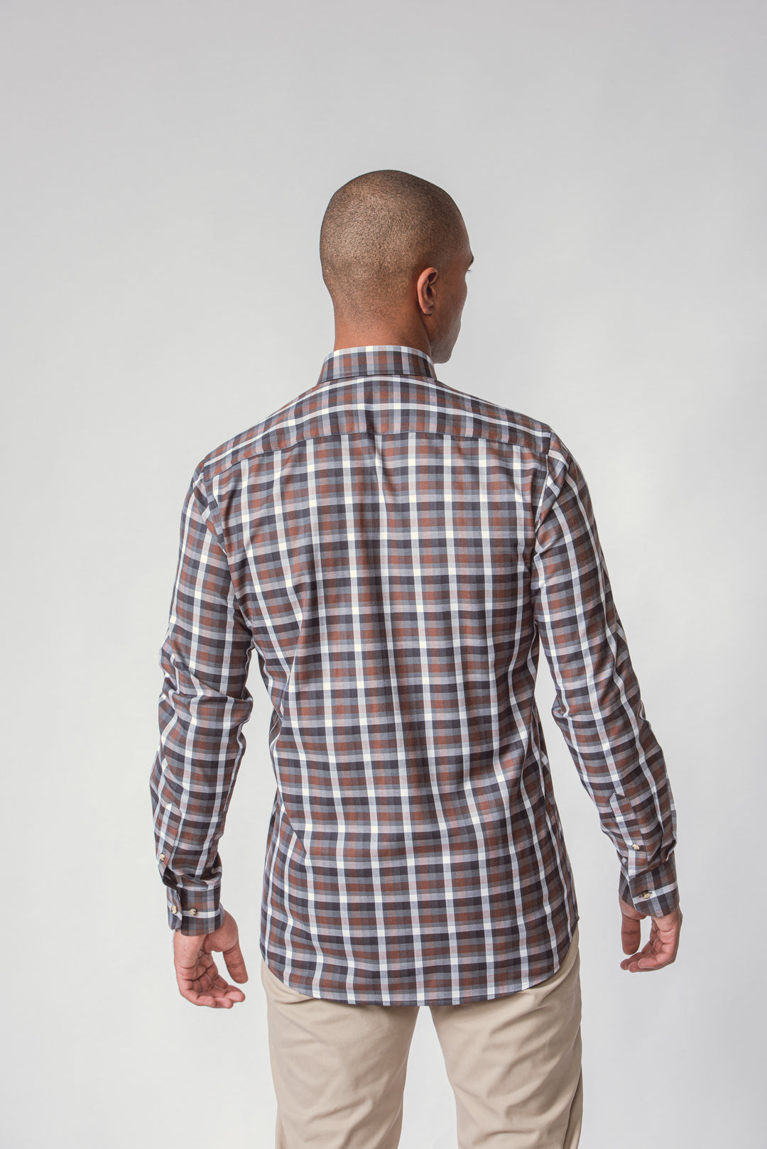 CHECKED  TEXTURED COTTON REGULAR FIT  SHIRT