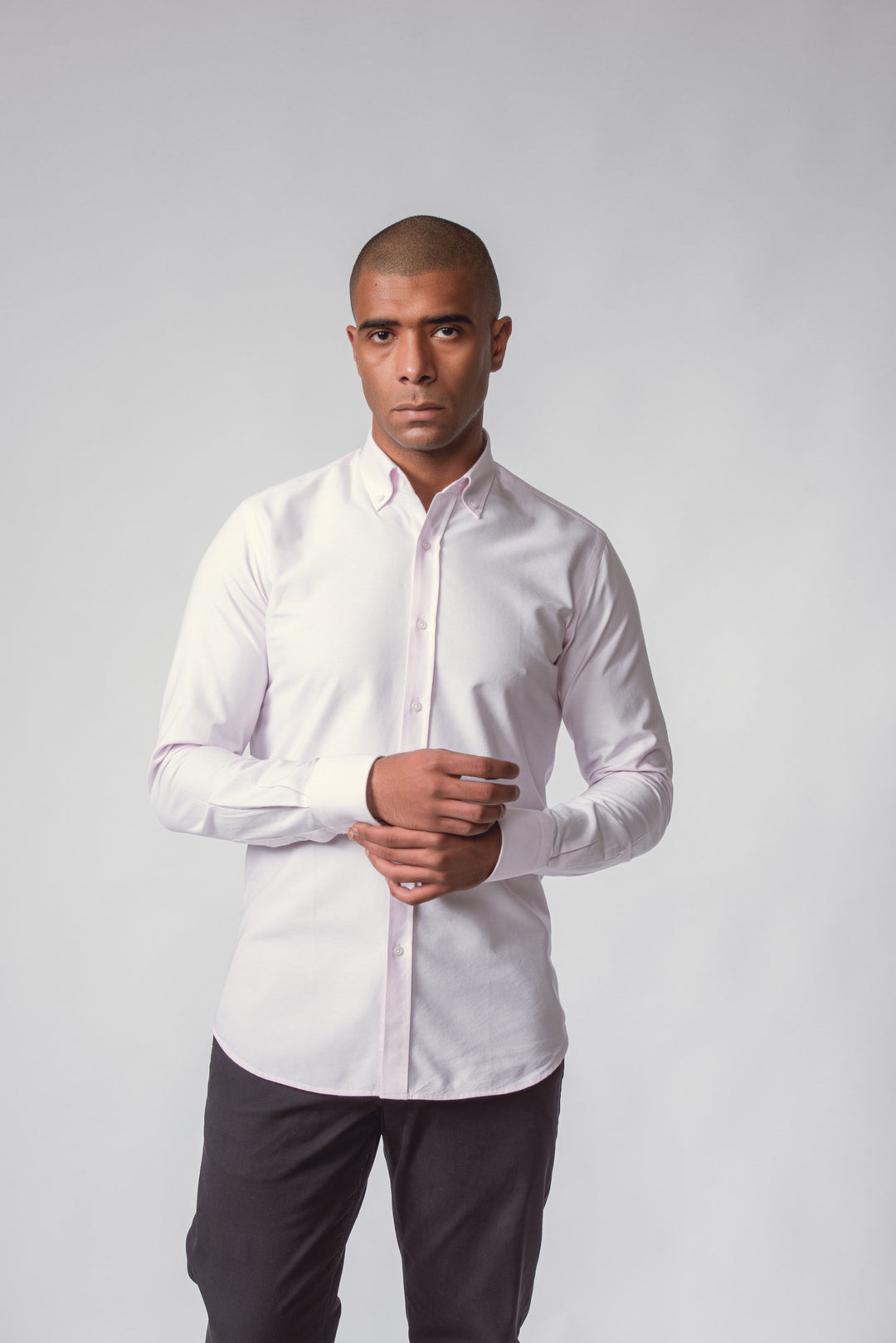 PLAIN WASHED OXFORD SLIM FIT SHIRT