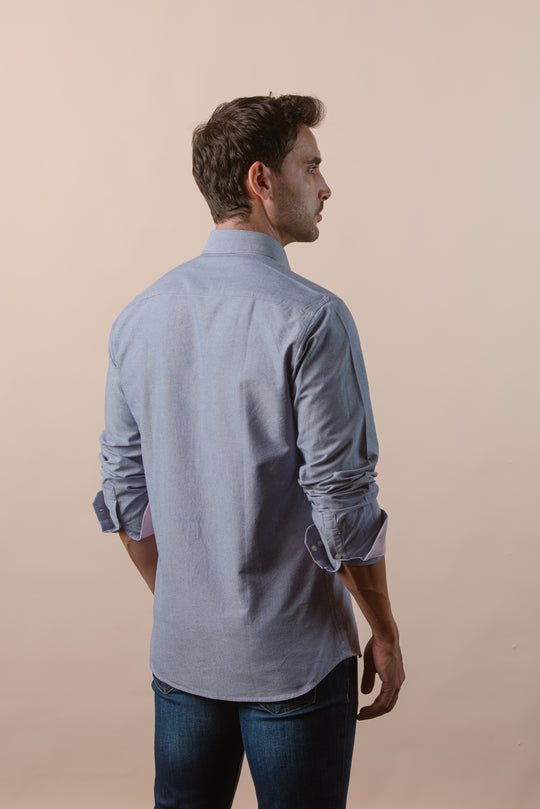 PLAIN WASHED OXFORD REGULAR FIT SHIRT