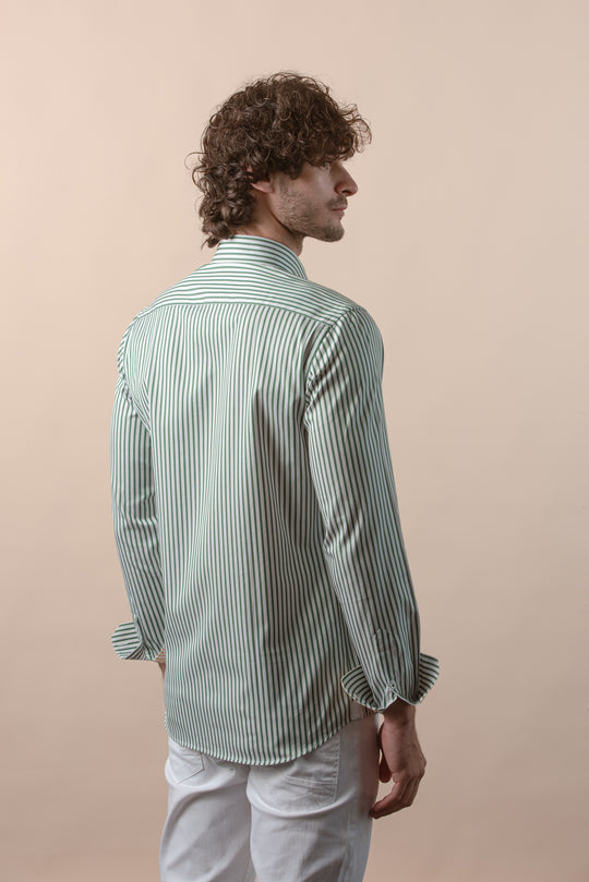 STRIPED COTTON REGULAR FIT SHIRT