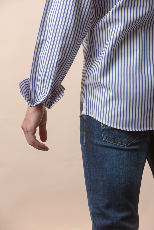 STRIPED COTTON REGULAR FIT SHIRT