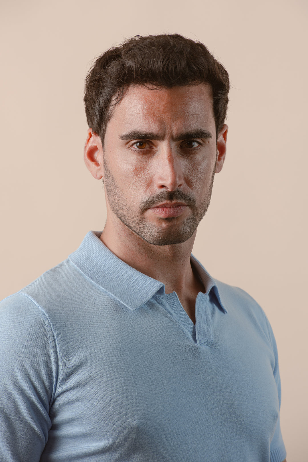 COTTON KNITTED POLO SHIRT