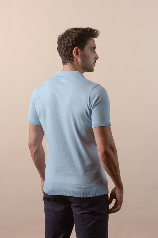 COTTON KNITTED POLO SHIRT
