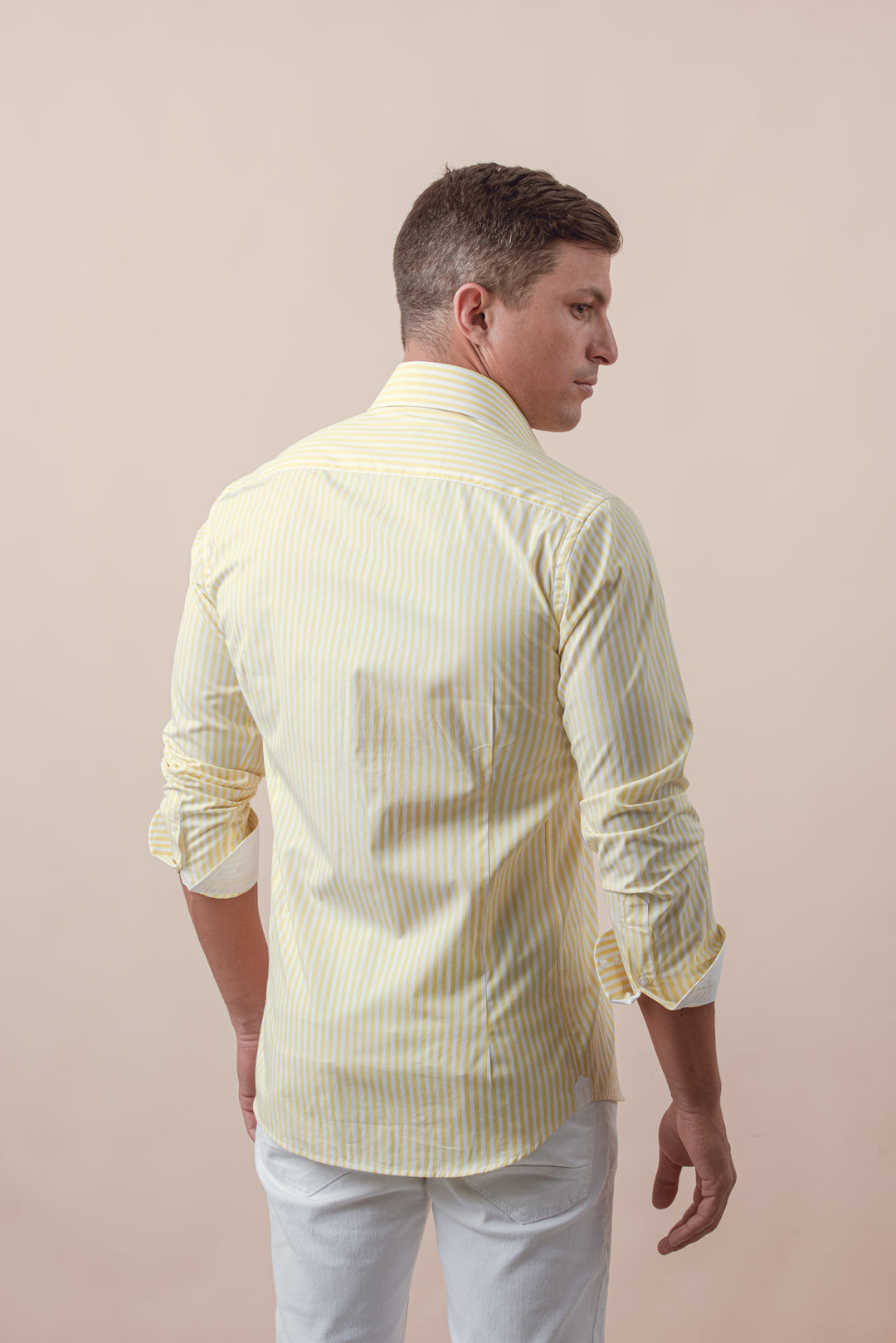 STRIPED COTTON SLIM FIT SHIRT