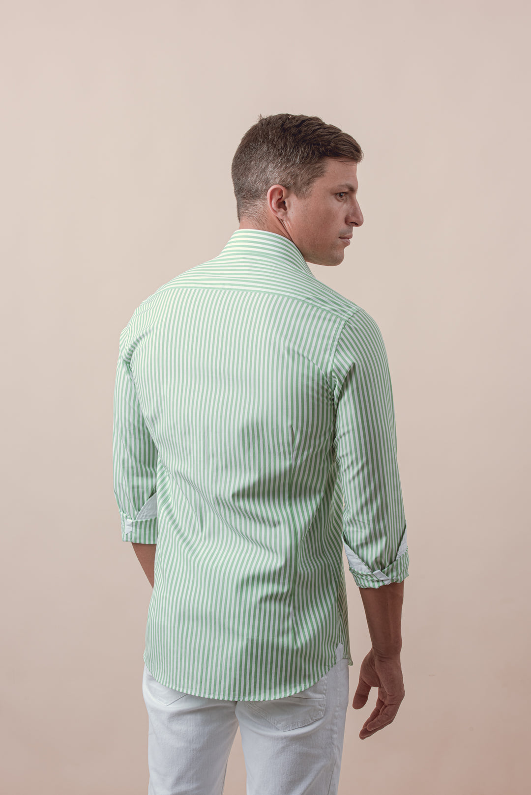 STRIPED COTTON SLIM FIT SHIRT