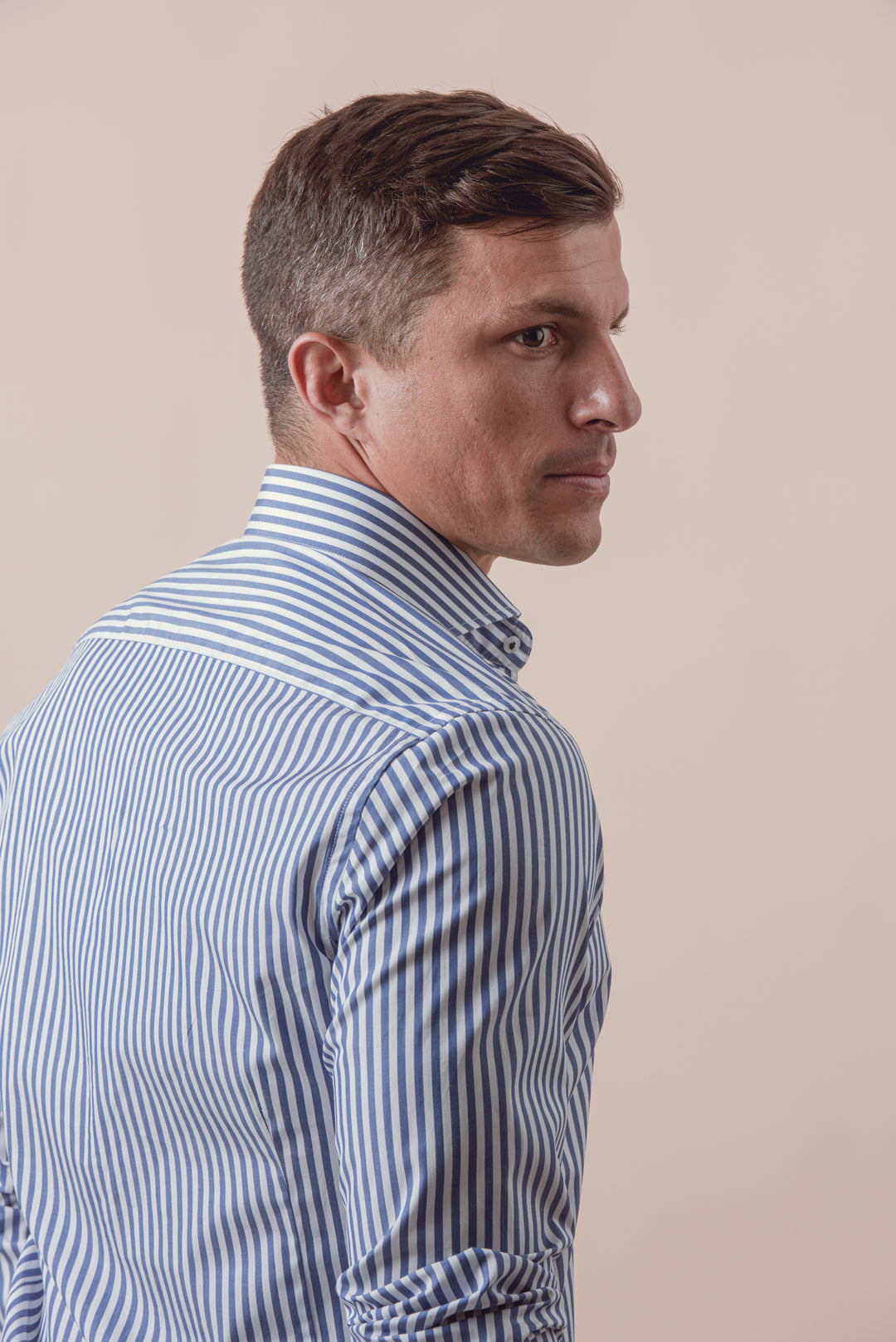 STRIPED COTTON SLIM FIT SHIRT