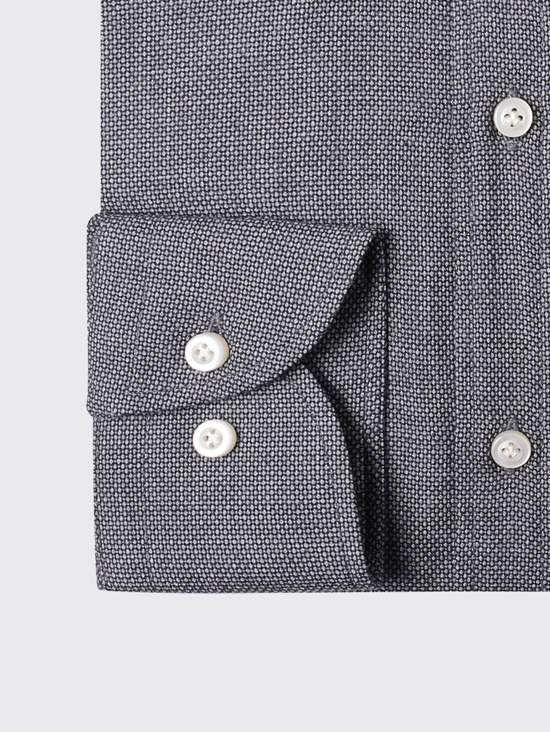 TEXTURED COTTON REGULAR FIT SHIRT