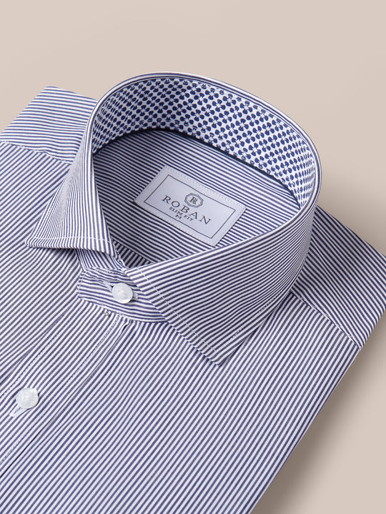 STRIPED COTTON SLIM FIT SHIRT