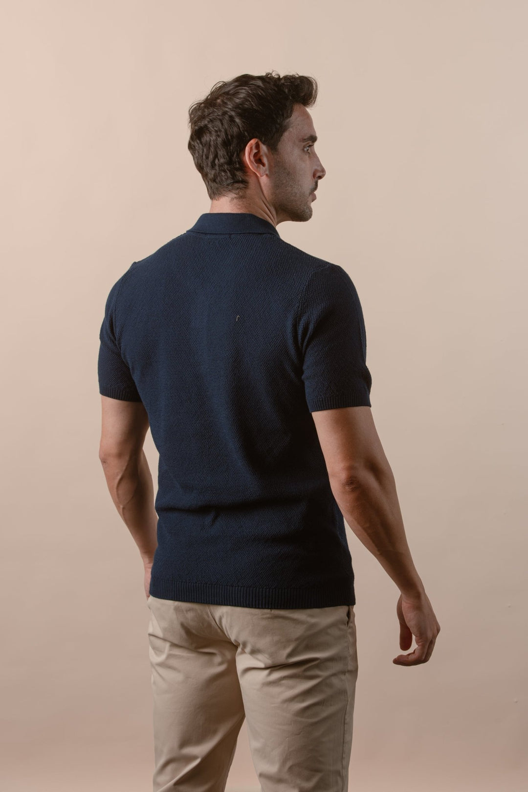 AJOUR KNITTED POLO SHIRT - Roban