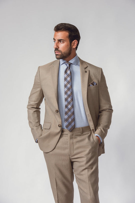 BROWN WEBSTER REGULAR FIT SUIT - Roban
