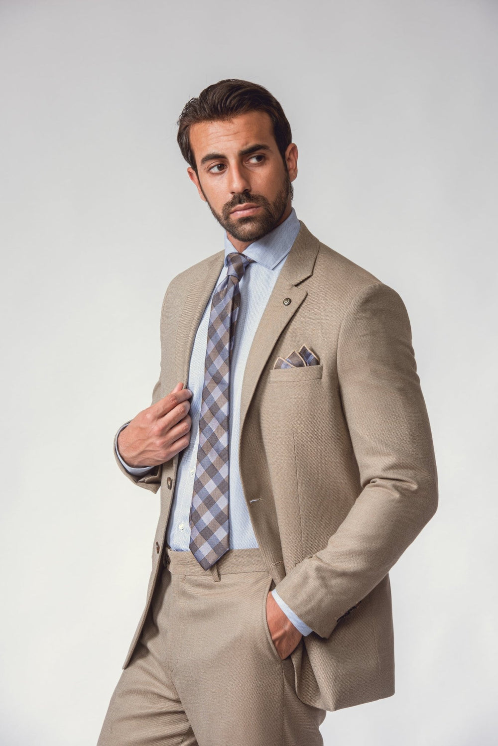 BROWN WEBSTER REGULAR FIT SUIT - Roban