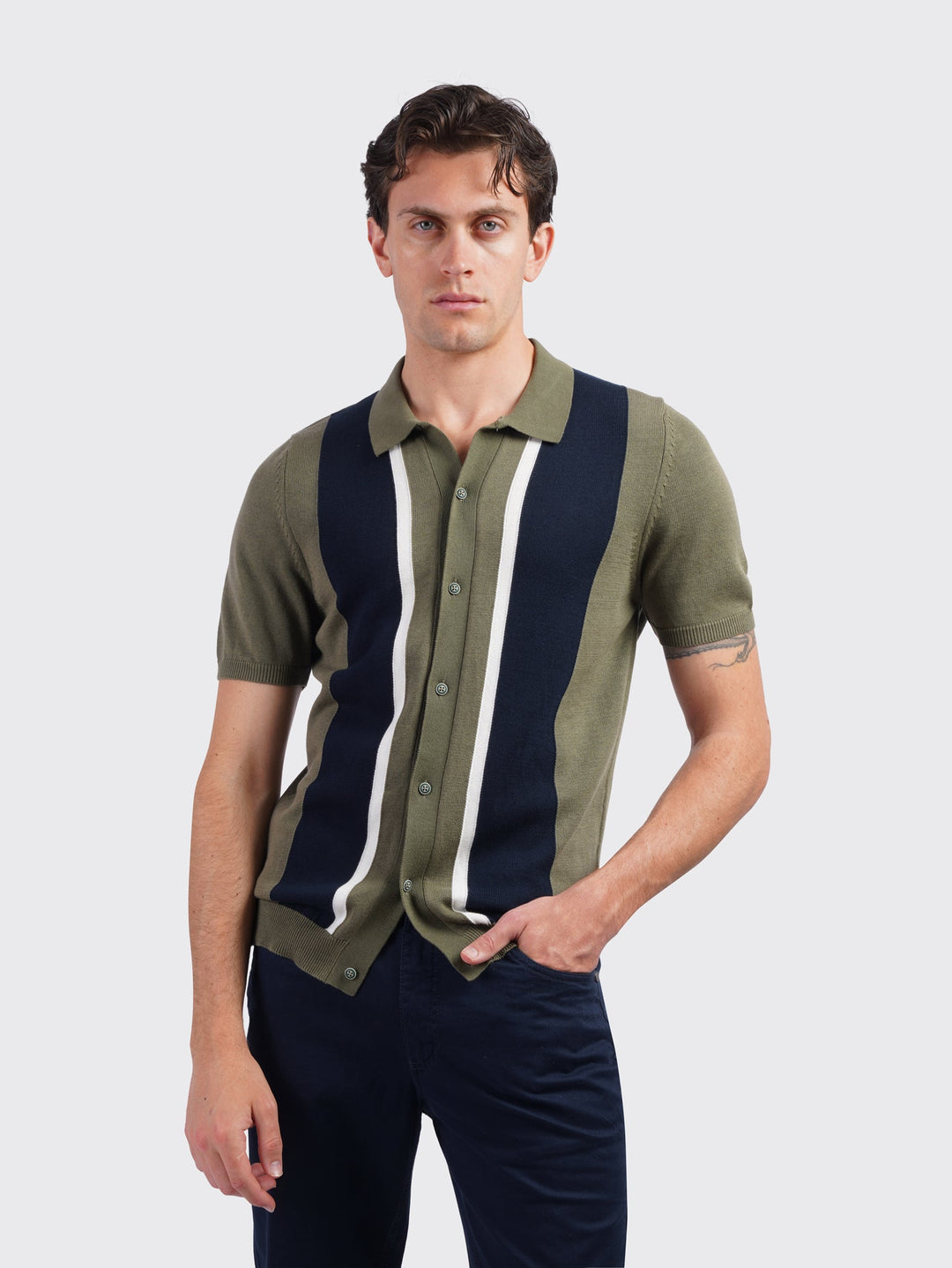 Cable Knitted Button Cardigan - Roban