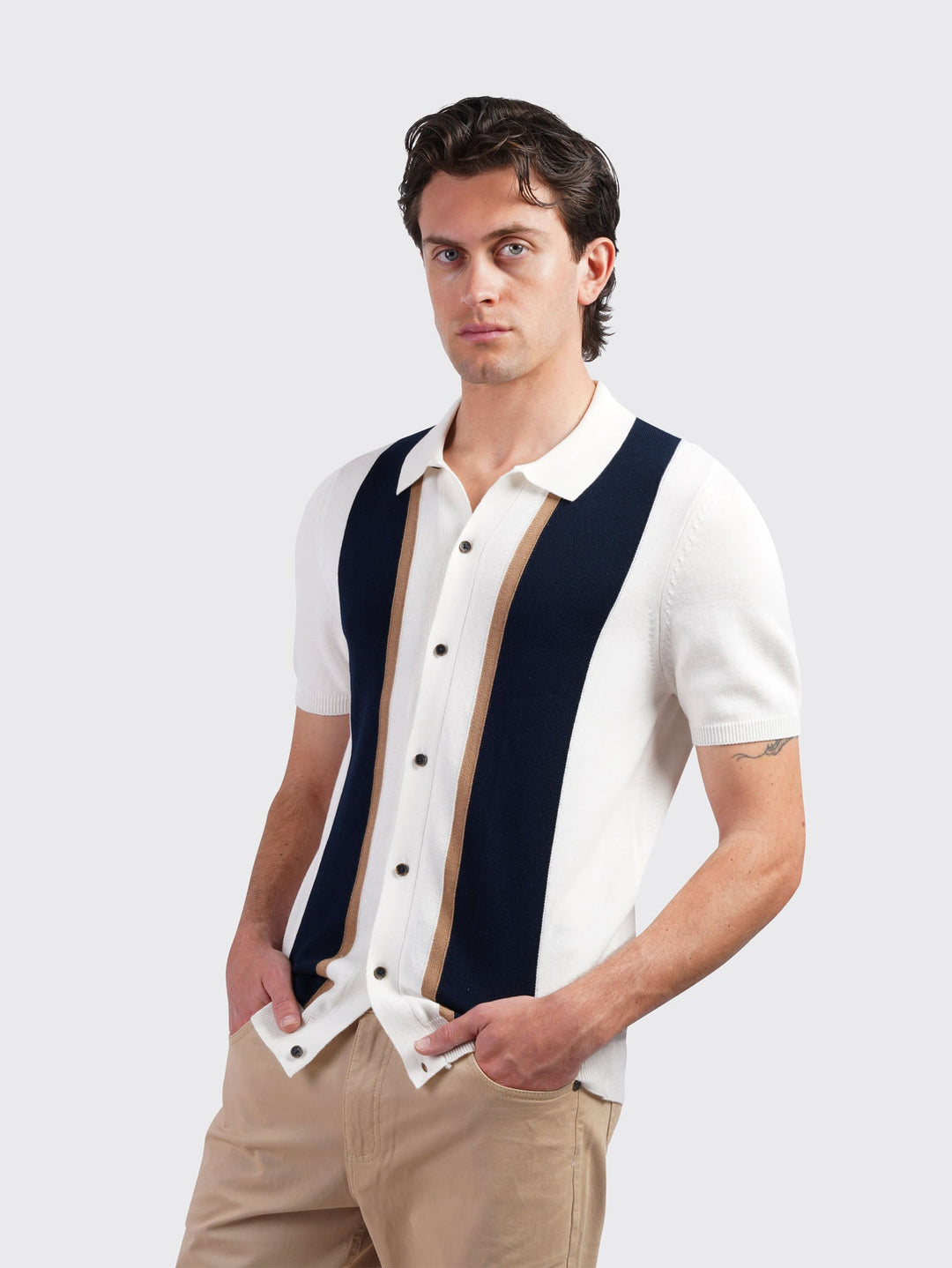 Cable Knitted Button Cardigan - Roban