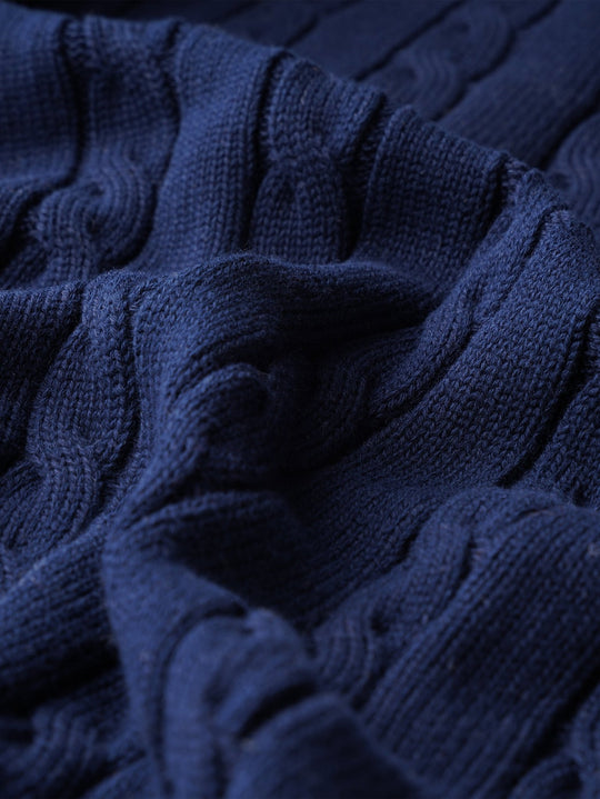 Cable Knitted Cotton Pullover - Roban