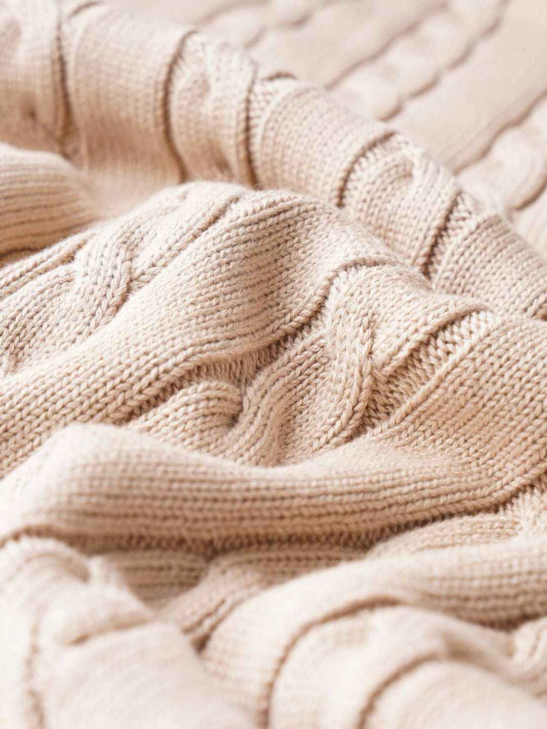 Cable Knitted Cotton Pullover - Roban