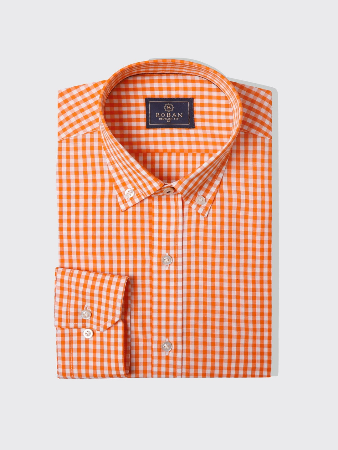 CHECKED COTTON REGULAR FIT SHIRT - Roban