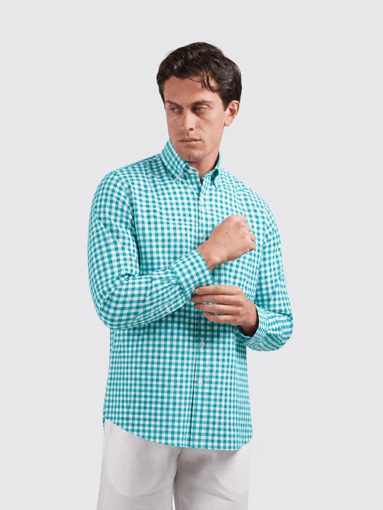 CHECKED COTTON REGULAR FIT SHIRT - Roban