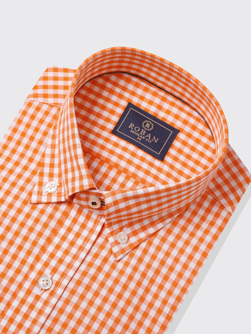 CHECKED COTTON REGULAR FIT SHIRT - Roban