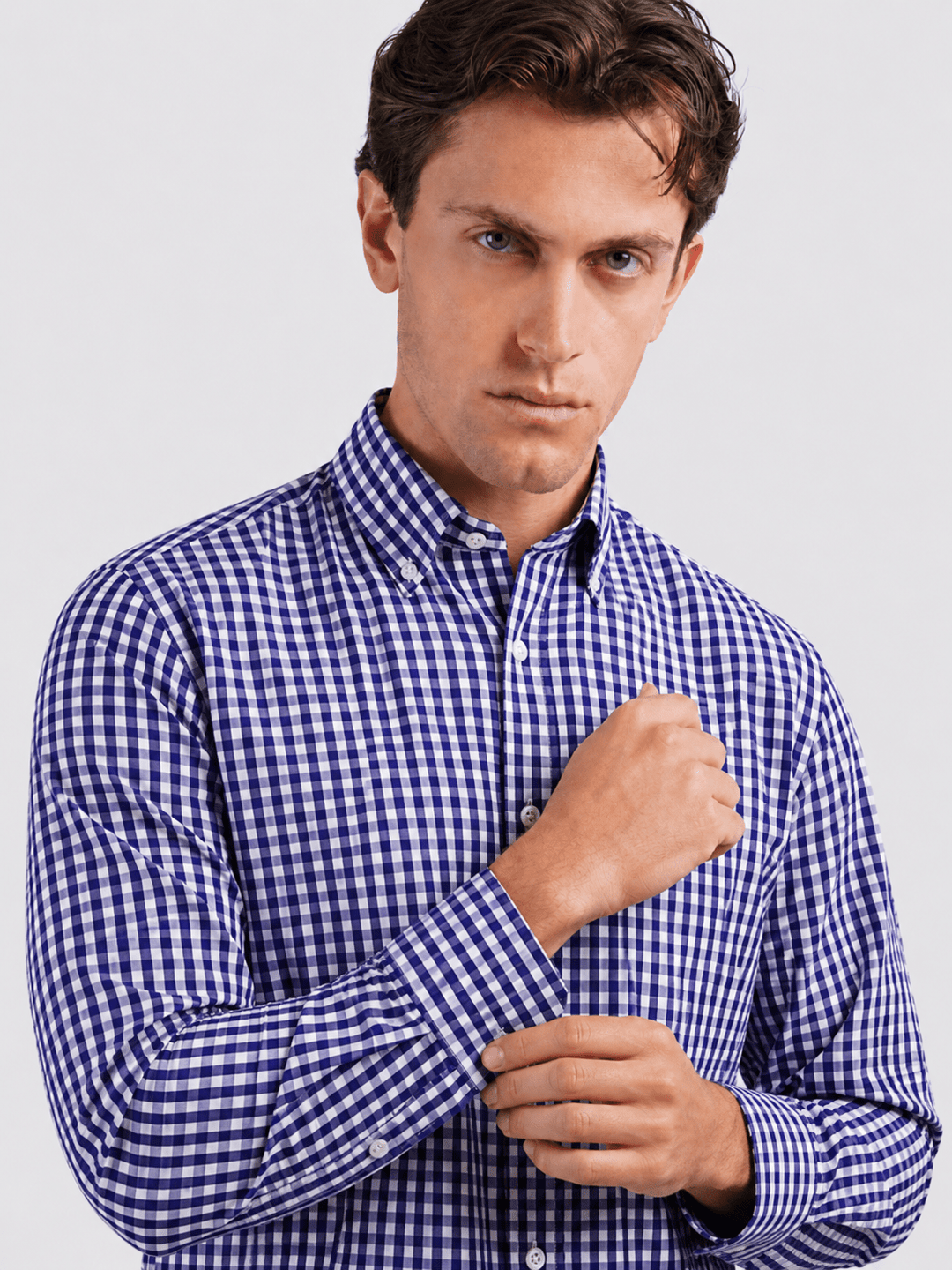 CHECKED COTTON REGULAR FIT SHIRT - Roban