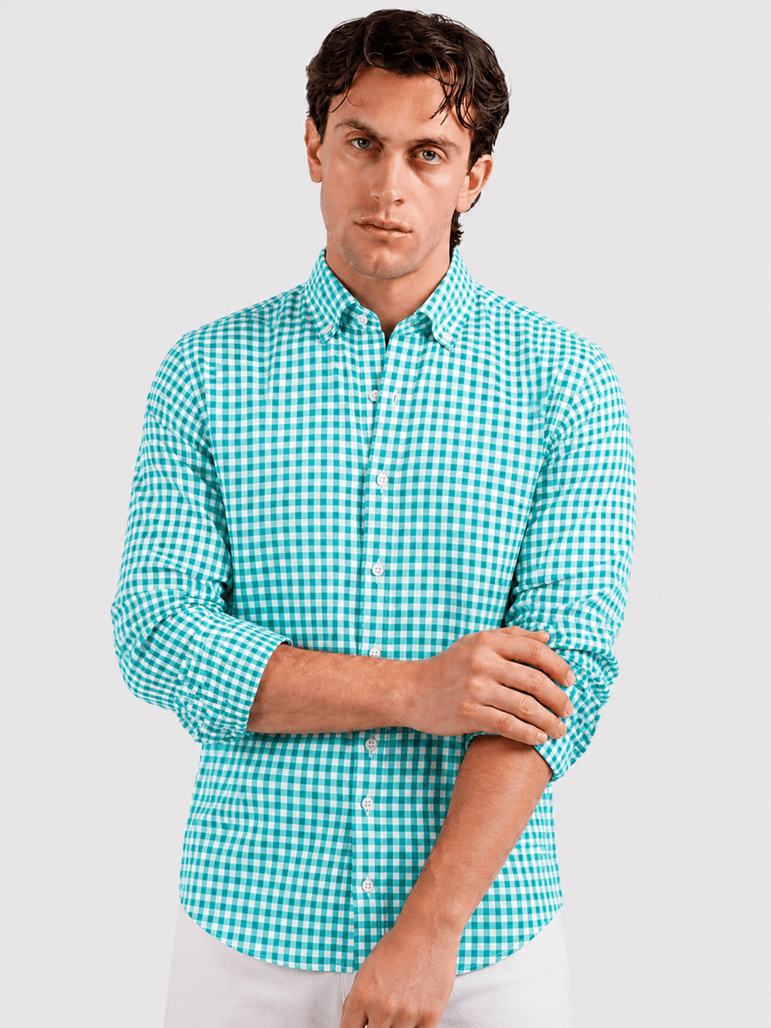 CHECKED COTTON REGULAR FIT SHIRT - Roban