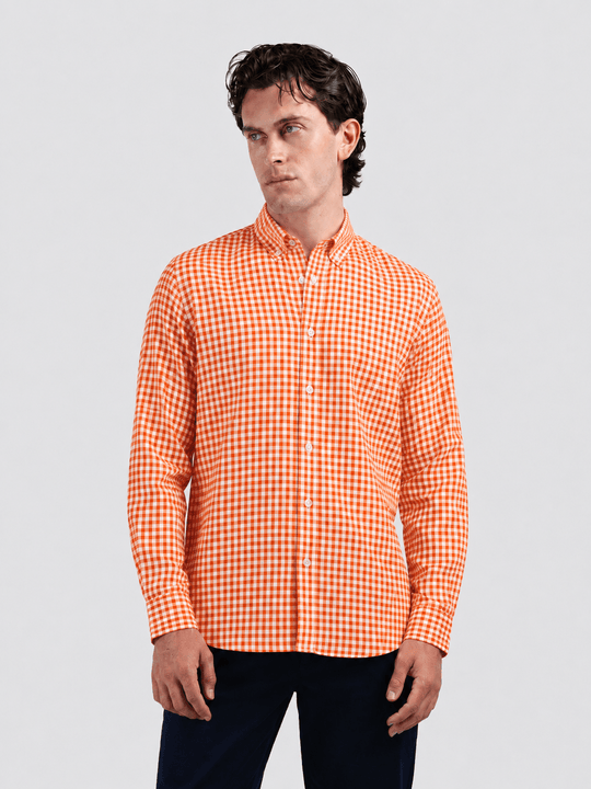 CHECKED COTTON REGULAR FIT SHIRT - Roban