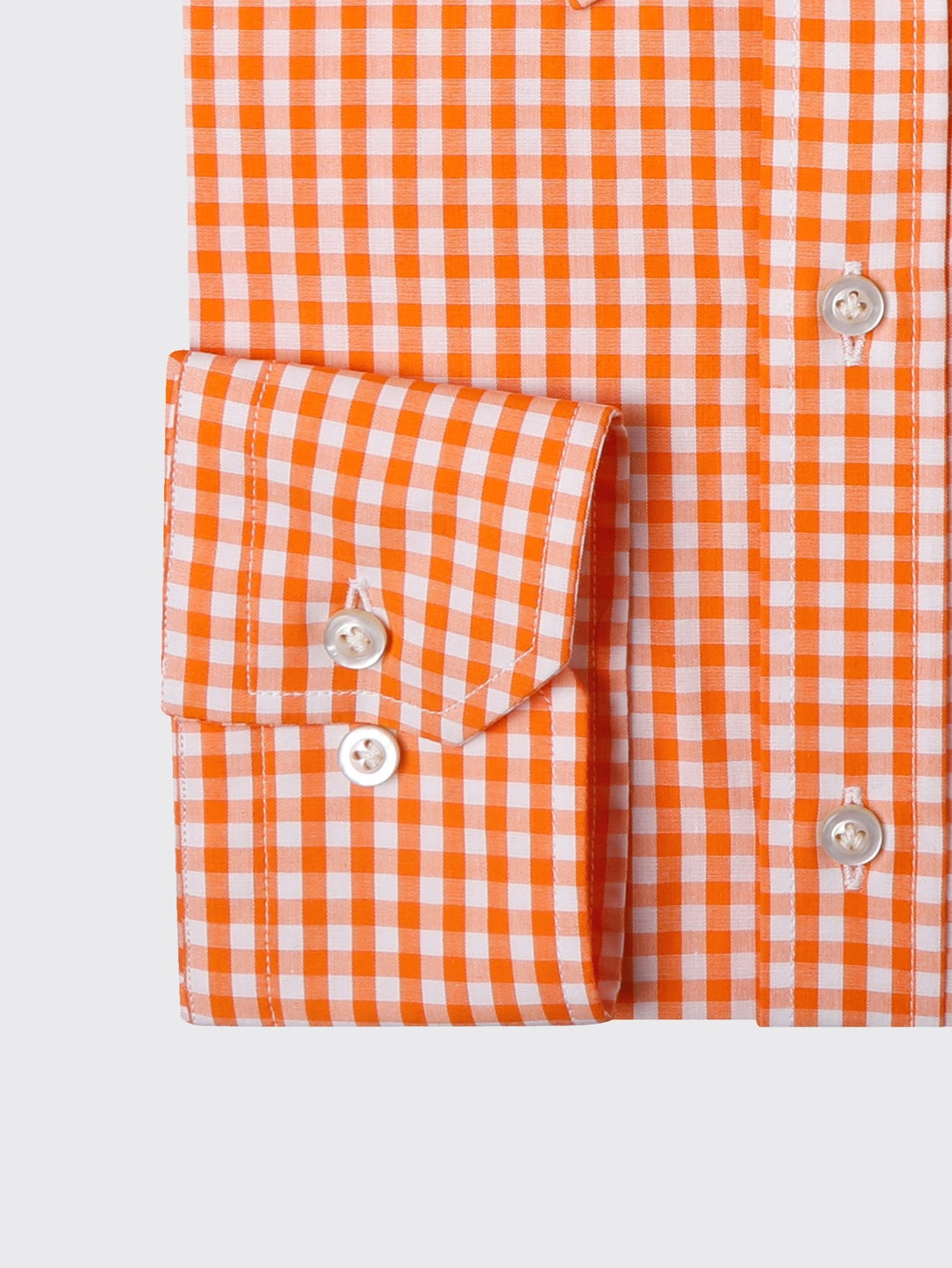 CHECKED COTTON REGULAR FIT SHIRT - Roban