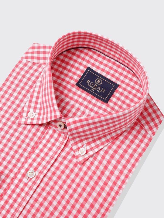CHECKED COTTON REGULAR FIT SHIRT - Roban