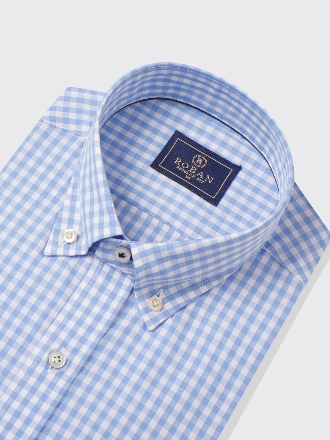 CHECKED COTTON REGULAR FIT SHIRT - Roban