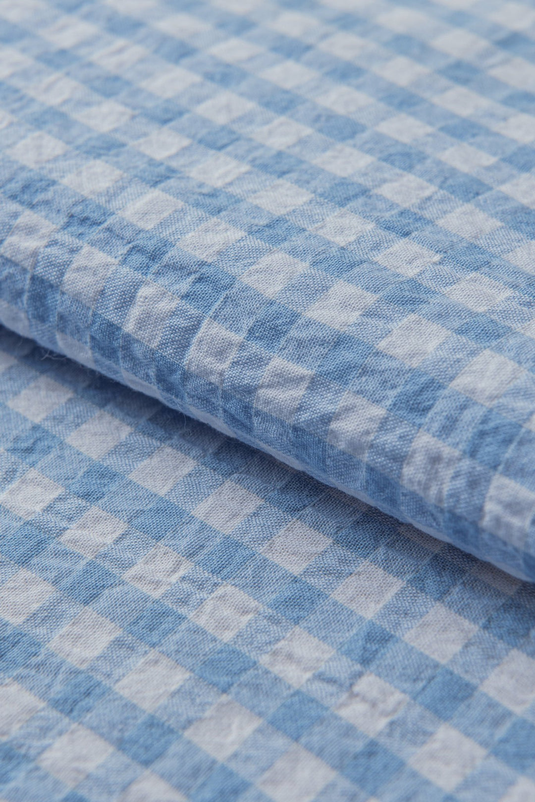 CHECKED CRINKLE - RIBBED COTTON REGULAR FIT SHIRT - Roban