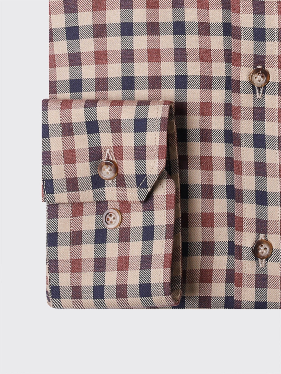 CHECKED FLANNEL COTTON REGULAR FIT SHIRT - Roban