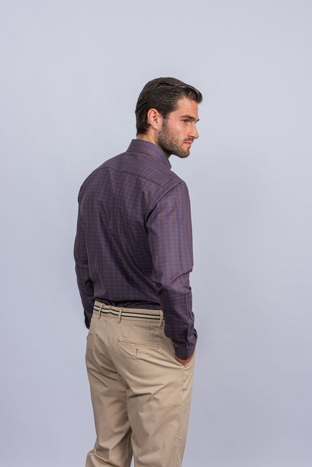 CHECKED FLANNEL COTTON REGULAR FIT SHIRT - Roban
