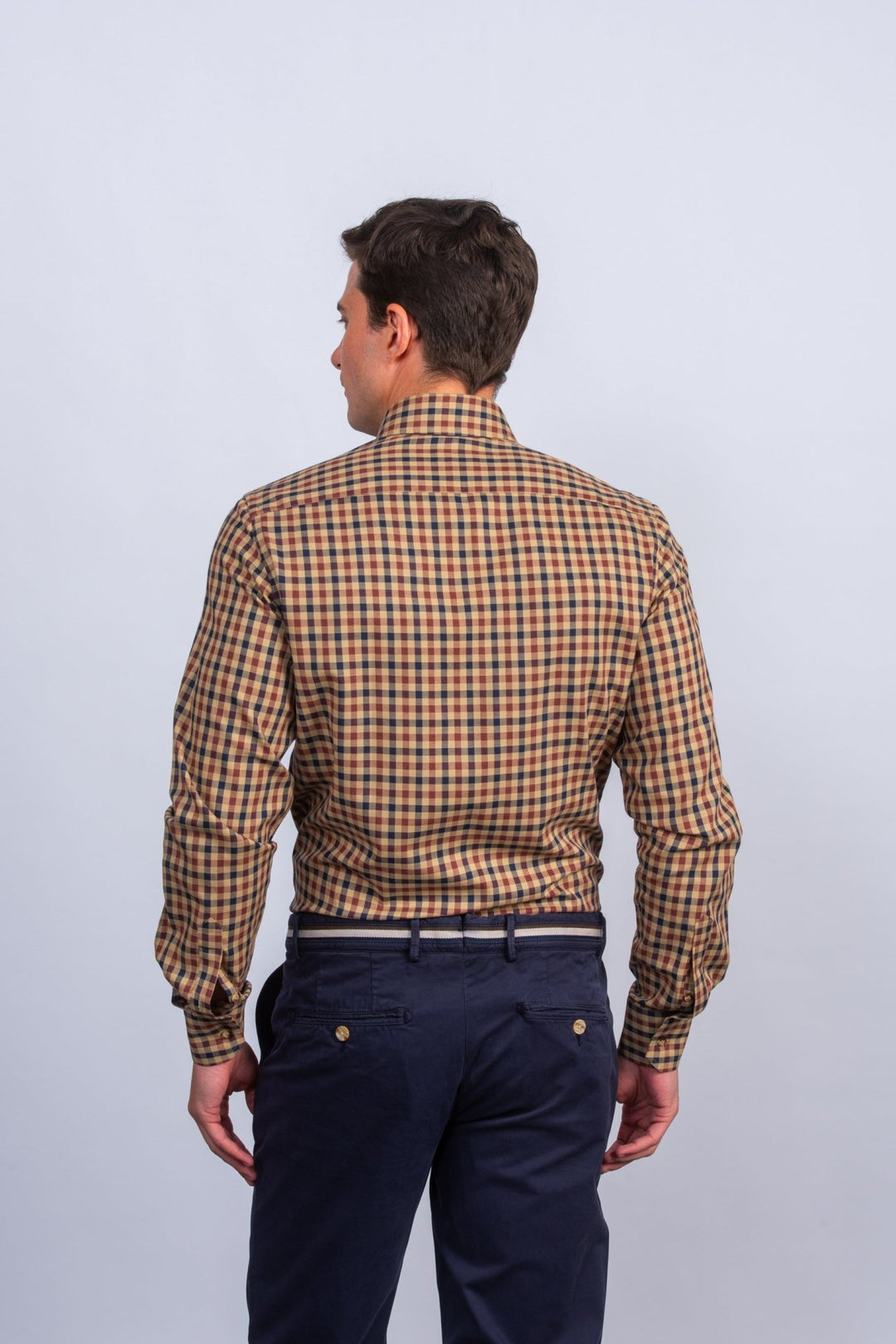 CHECKED FLANNEL COTTON REGULAR FIT SHIRT - Roban