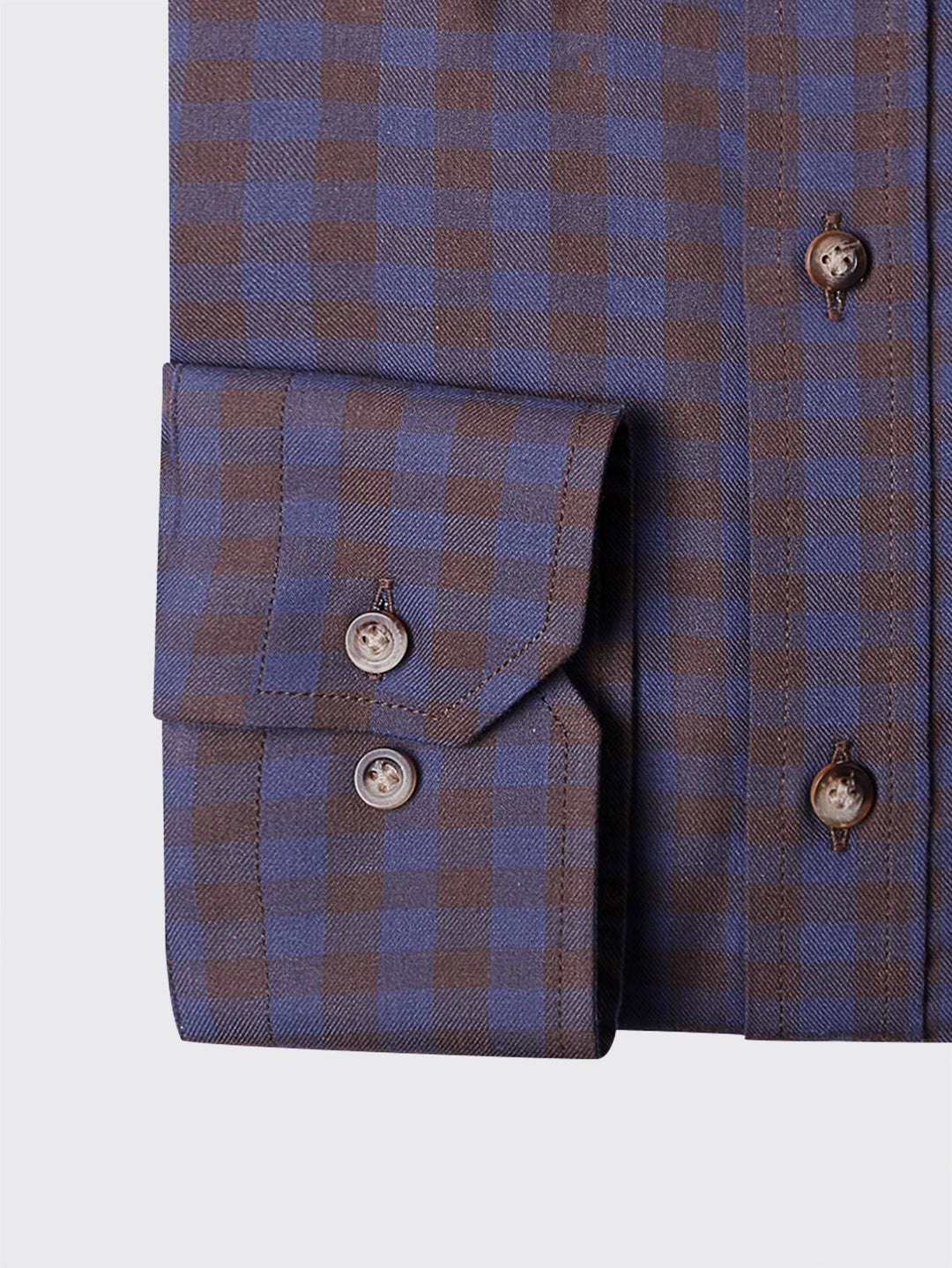 CHECKED FLANNEL COTTON REGULAR FIT SHIRT - Roban