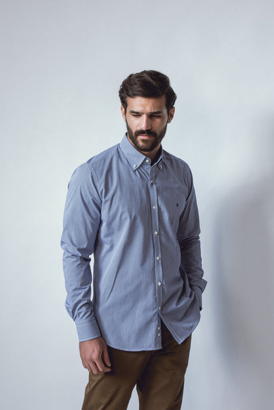 CHECKED POPLIN SHIRT - Roban