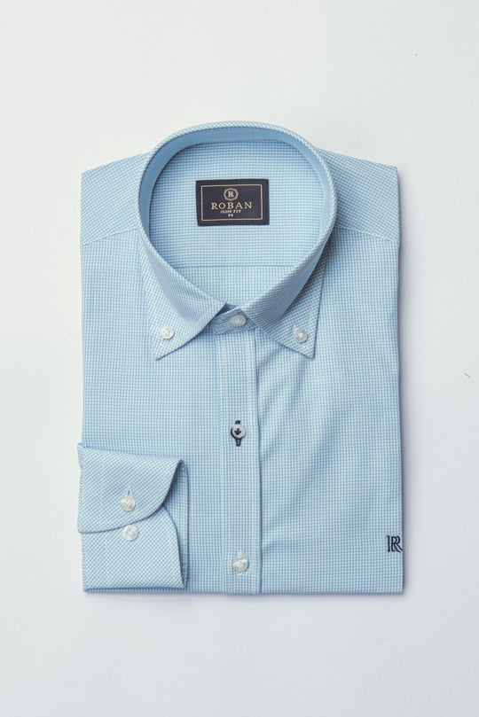 CHECKED POPLIN SHIRT - Roban