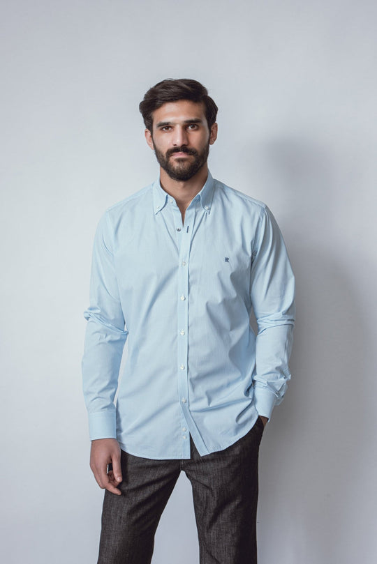 CHECKED POPLIN SHIRT - Roban