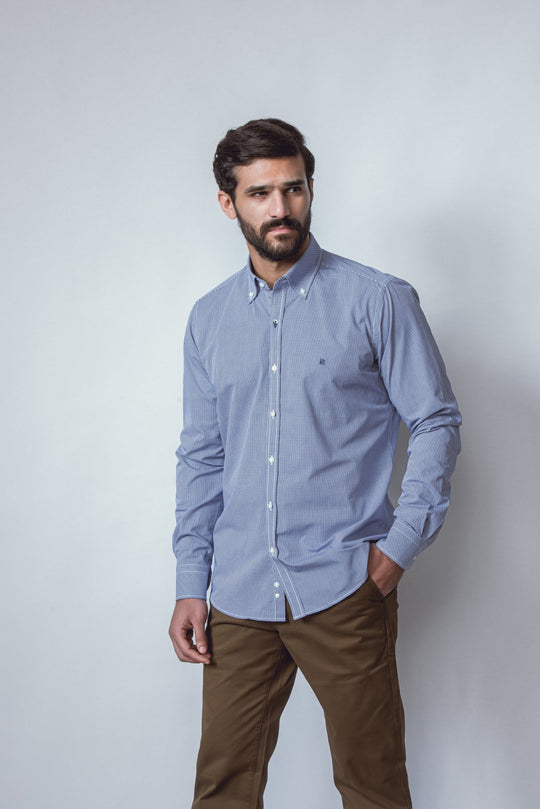 CHECKED POPLIN SHIRT - Roban
